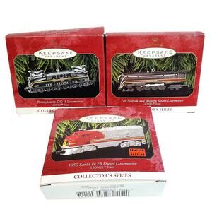 Lionel Trains Hallmark Ornament Santa Fe F3 Pennsylvania GG 746 Norfolk Western